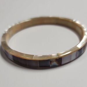 Gorgeous Inlaid Bangle Bracelet
